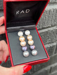 Freshwater Pearl Stud Earrings - Set of 5 Pairs