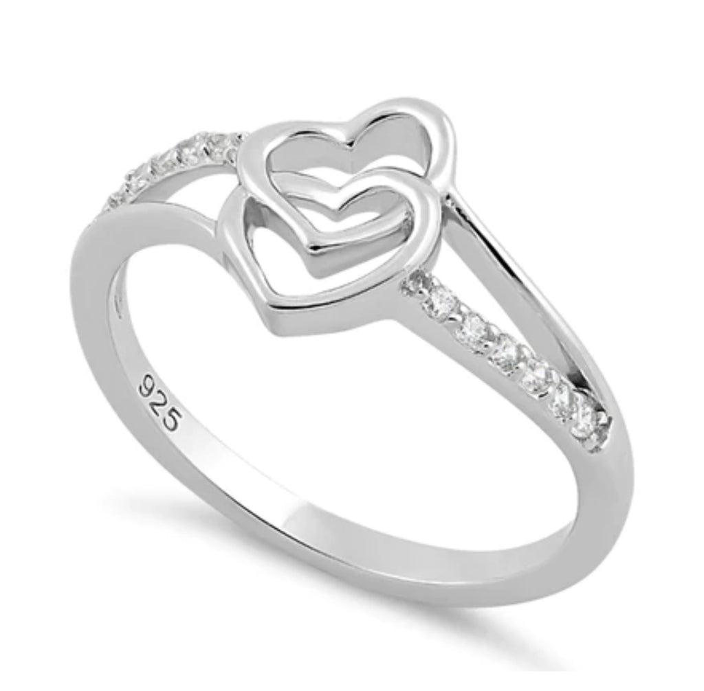 Intertwined Hearts Ring SS